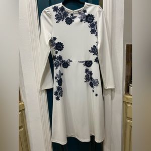 White floral dress